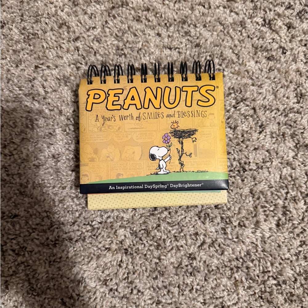 Peanuts Yellow and Black Home Office Calendar